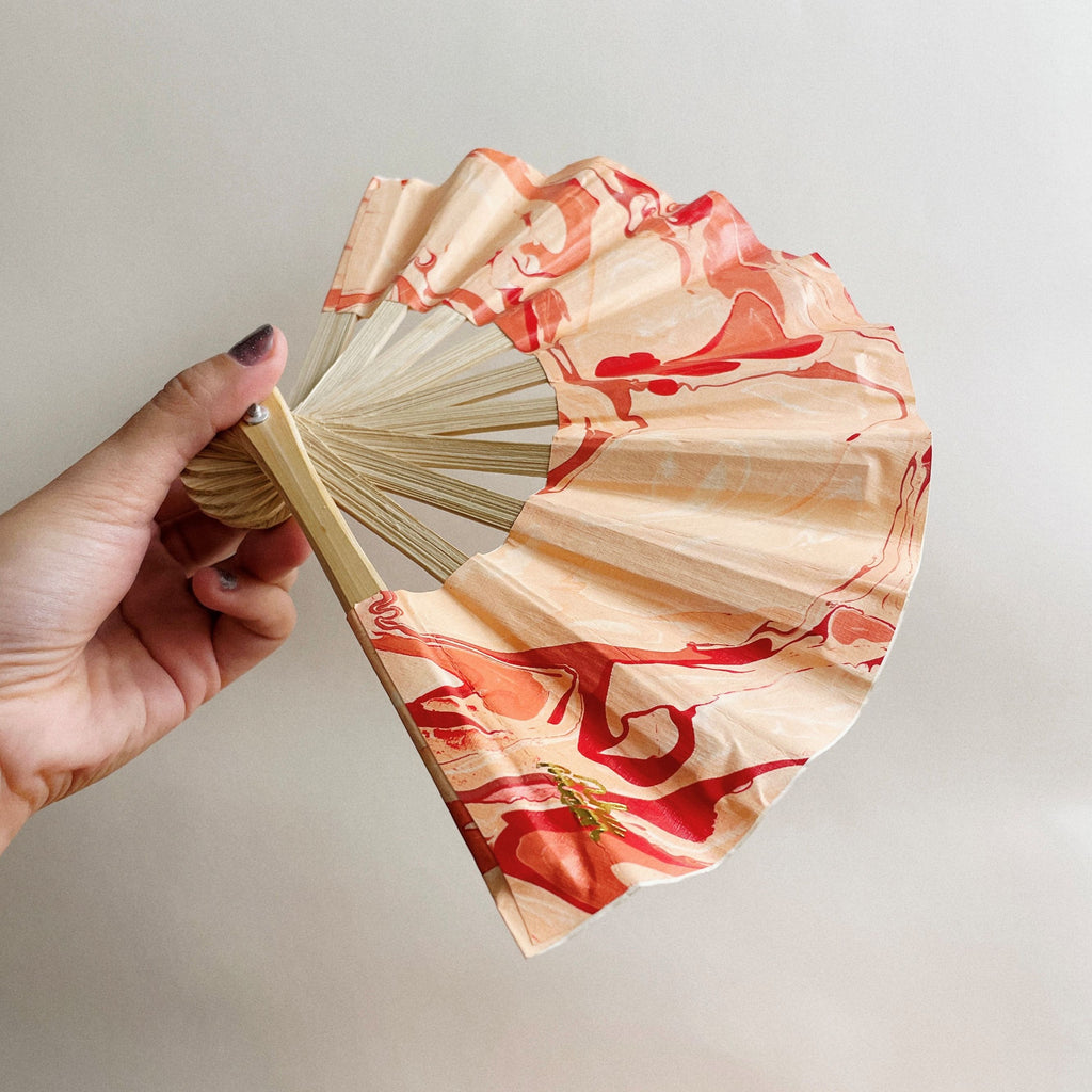 Vietnamese Handfan RED0004