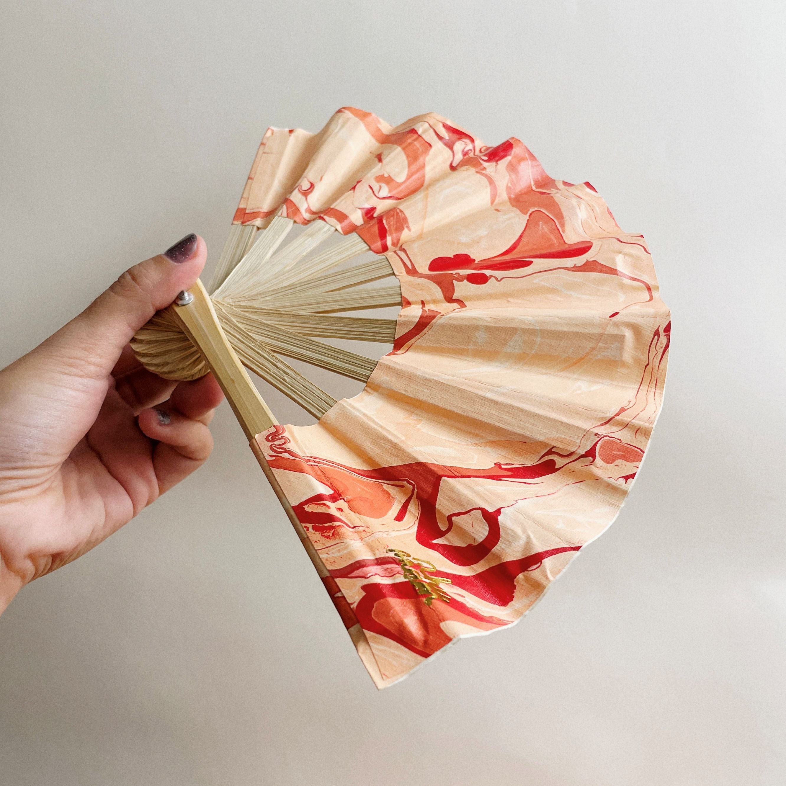 Vietnamese Handfan RED0004