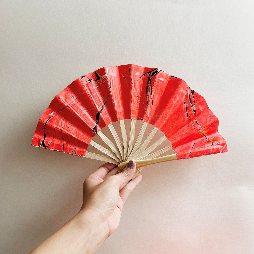 Vietnamese Handfan RED0006
