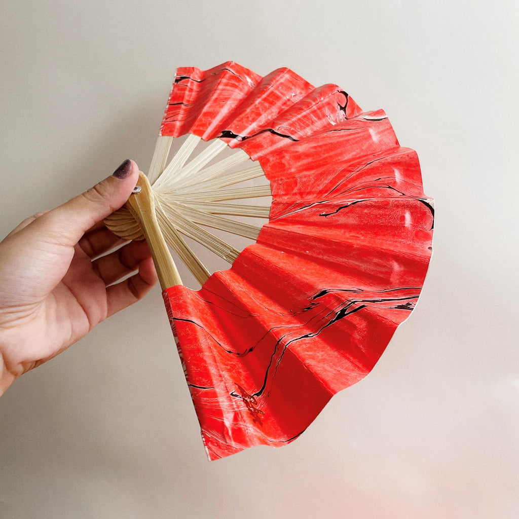 Vietnamese Handfan RED0006