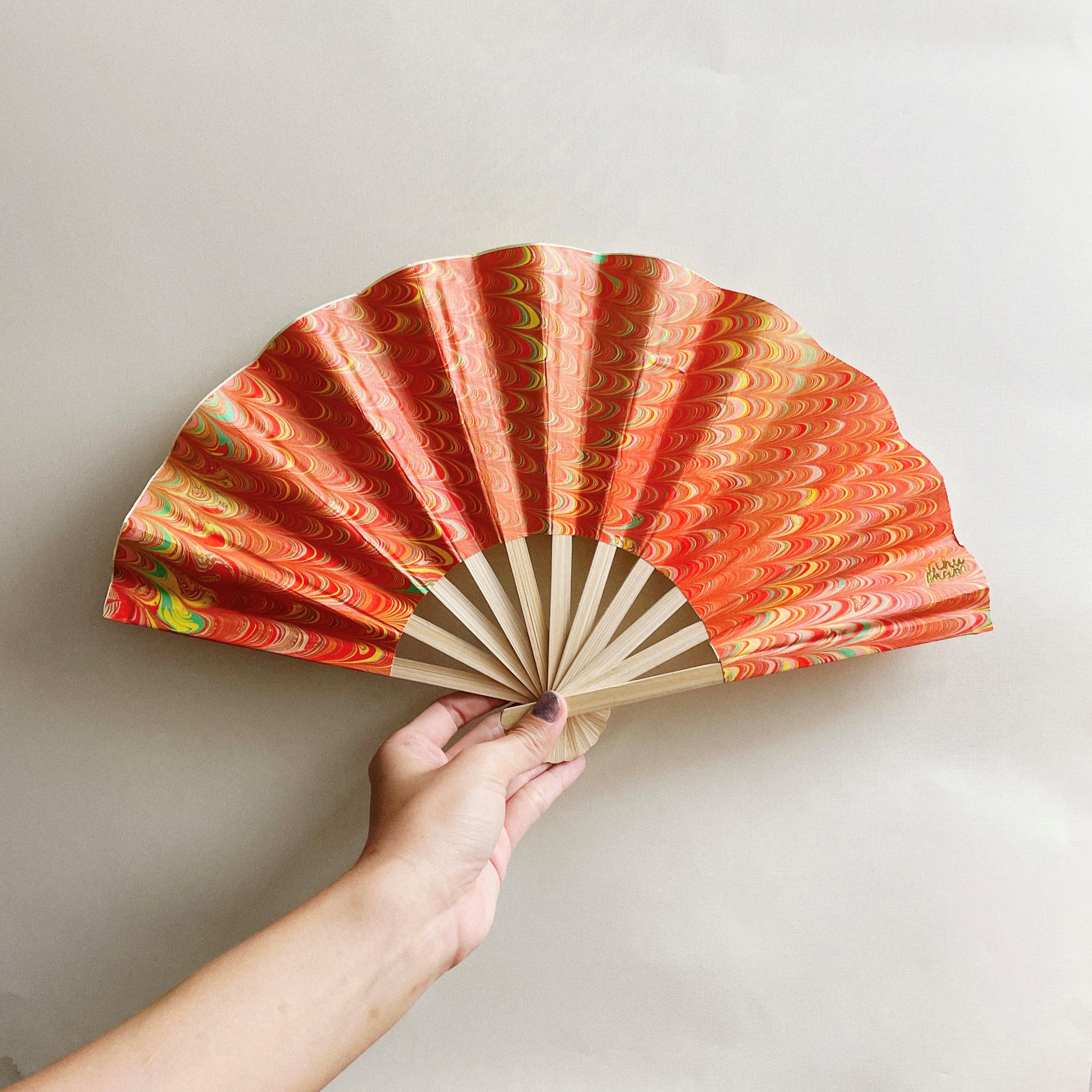 Vietnamese Handfan RED0007