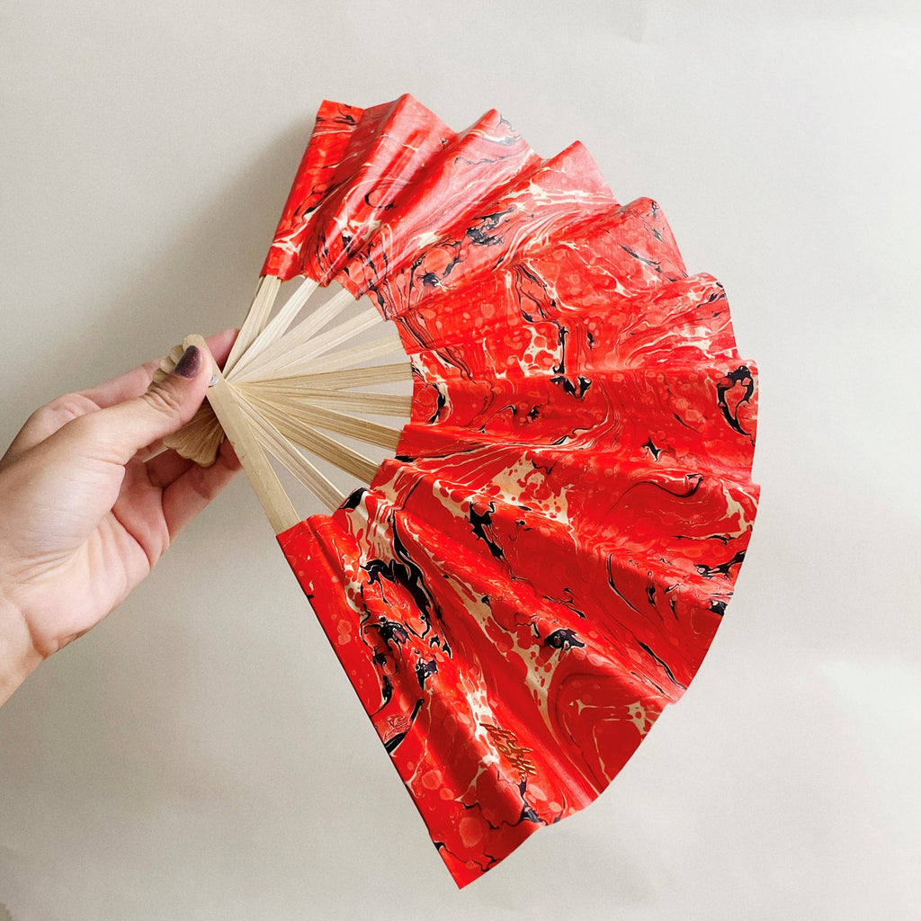 Vietnamese Handfan RED0008
