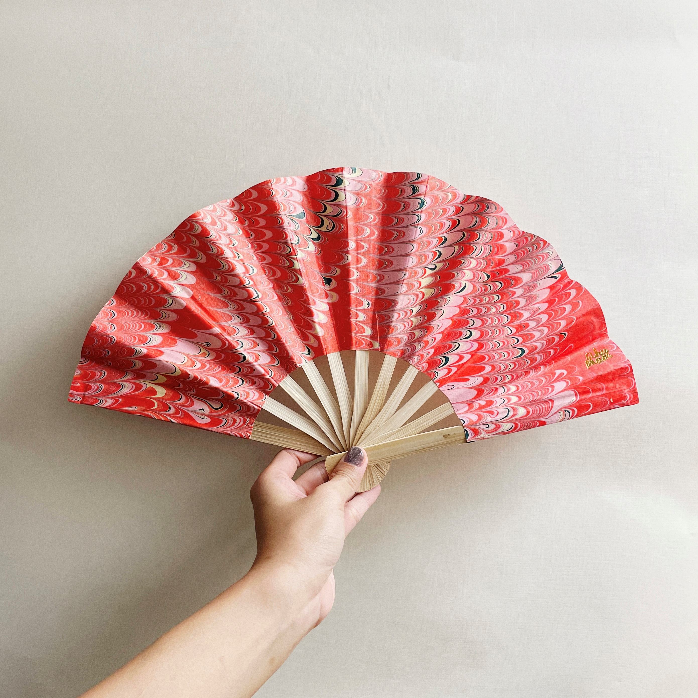 Vietnamese Handfan RED0009