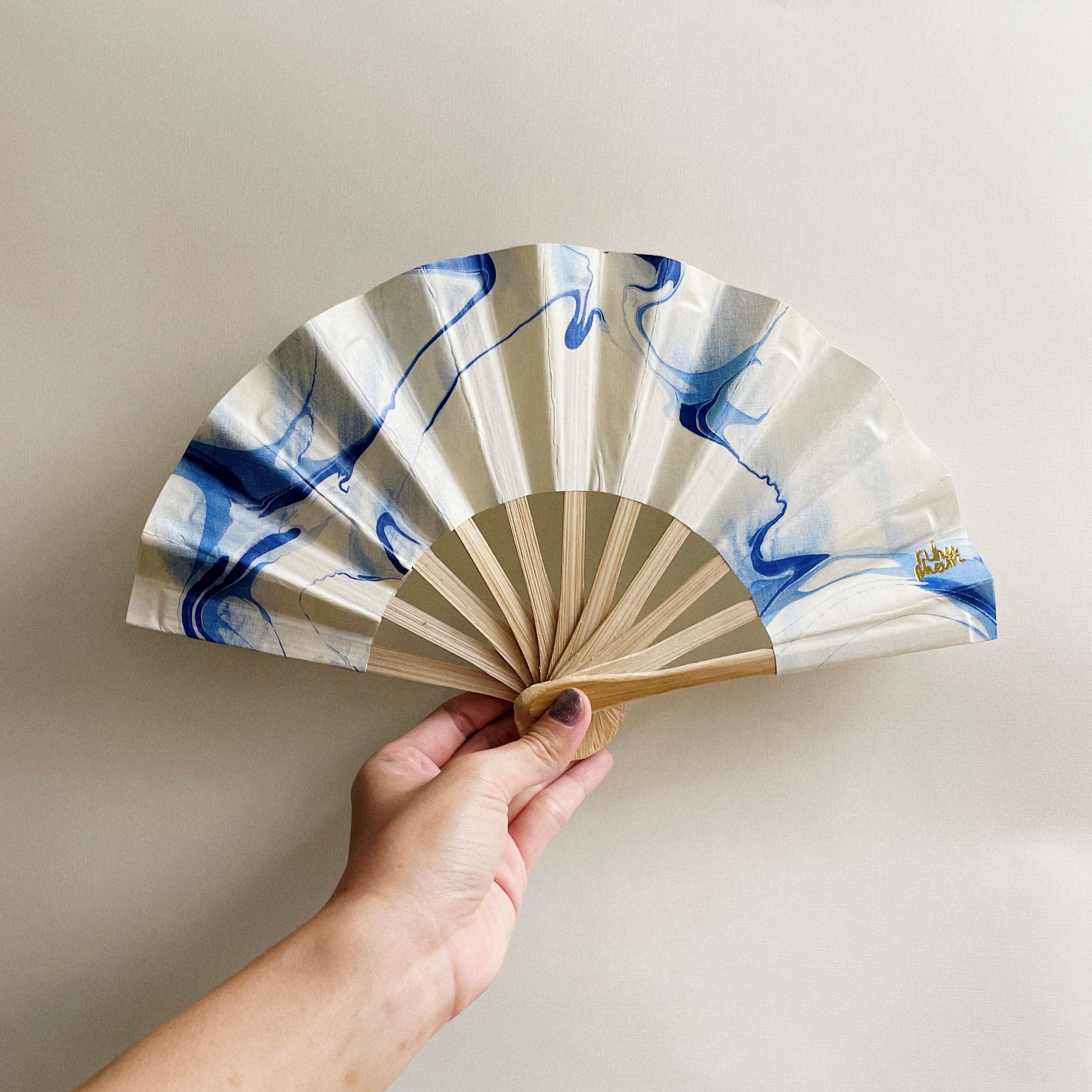 Vietnamese Handfan BLU0006